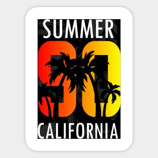 Summer California 90 Sticker